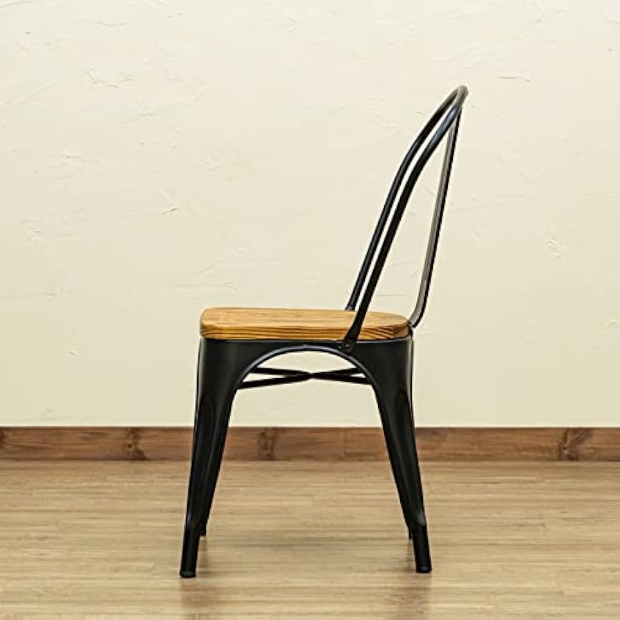 Amazon｜ダイニングチェア 2脚セット 座面高約43.5cm 完成品